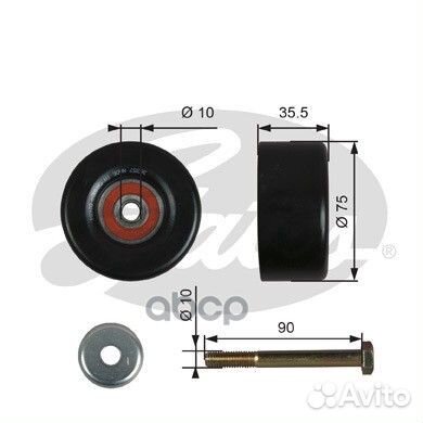 Ролик ремня приводного nissan teana 08/murano