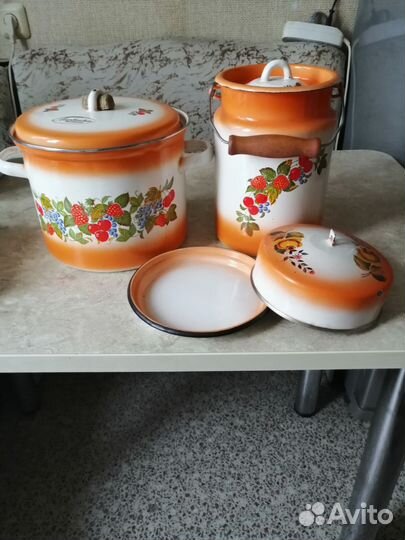 Эмалированная посуда СССР