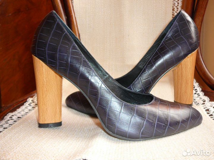 Туфли YSL из натуральной кожи