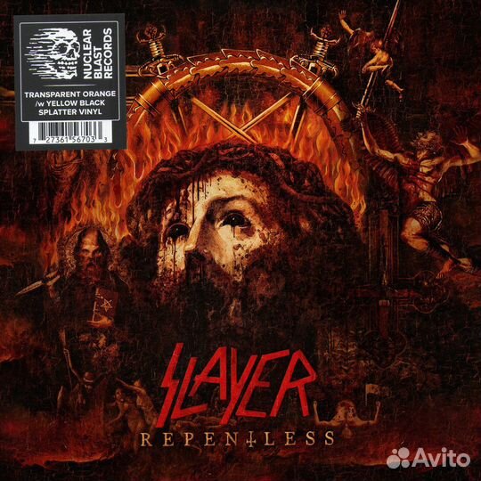 Slayer - Repentless Transparant Orange /w Yellow