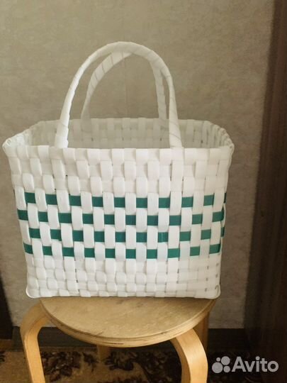 Корзинка из пэт ленты