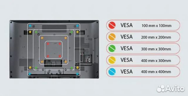 Кронштейн для тв поворотно-наклонный V-star 101W
