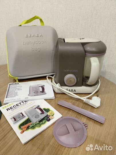 Пароварка блендер beaba babycook + сумка