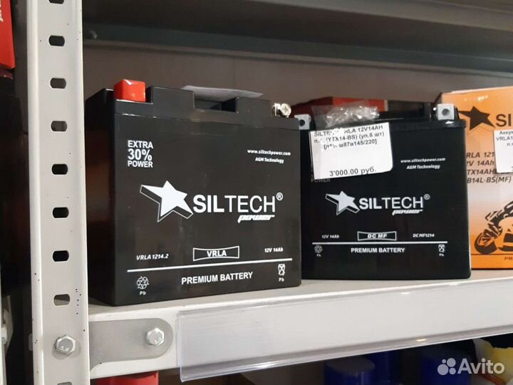 Мото аккумулятор Siltech vrla1214.1 12V14Аh