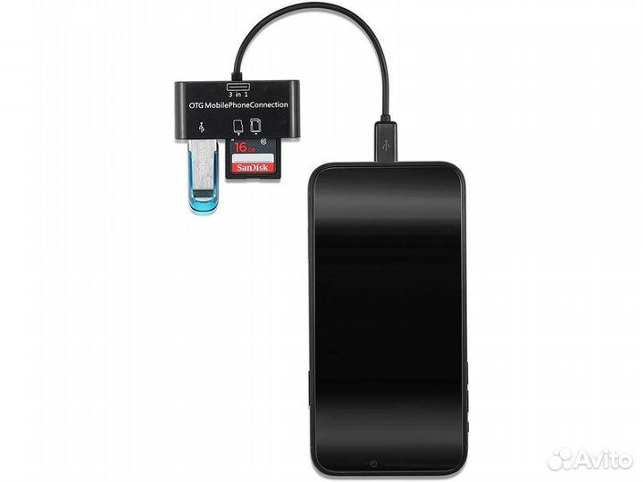 Micro USB OTG Host Adapter 3 in 1