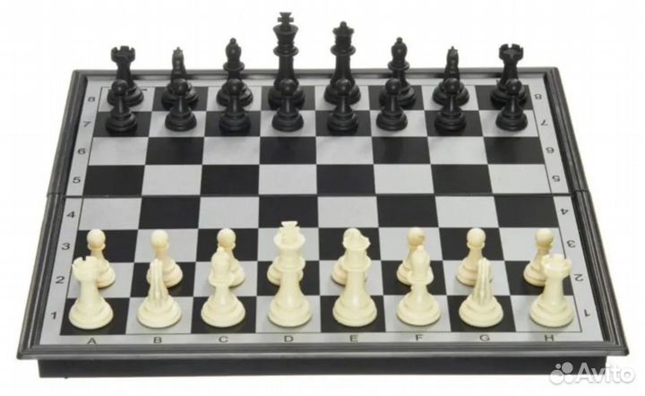 Набор магнитных шахмат 3 в 1, шашки/шахматы/нарды