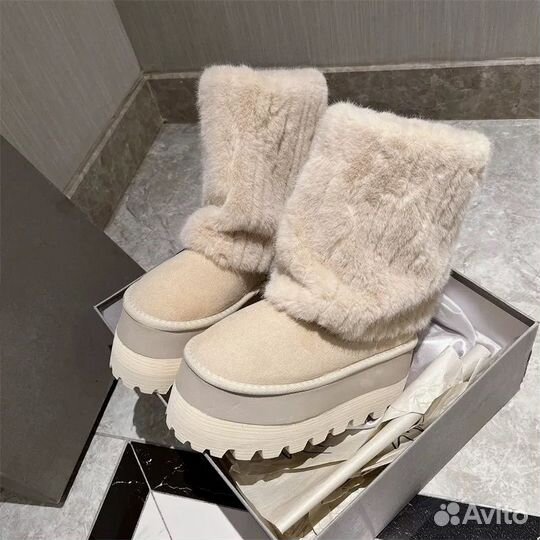 Угги/ Ботинки balenciaga type high winter boots