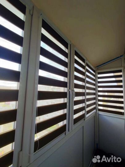 Рулонные шторы зебра