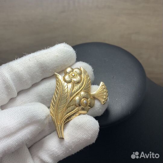 Винтажная Брошь Цветы Сделано В СССР