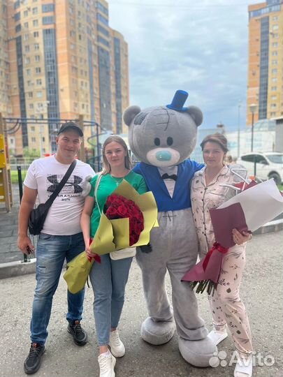 Мишка тедди на праздник