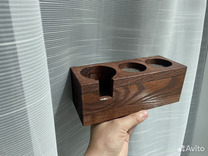 Деревянные подставки для темпера и рожка Delonghi