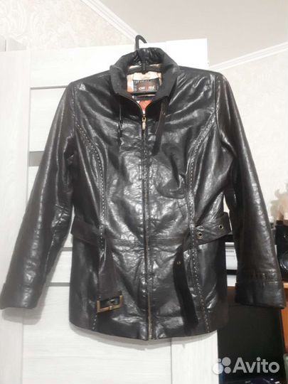 Куртка кожаная женская 44 46 натуральная