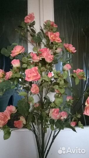Искусственный куст роз для офиса, дома, украшения