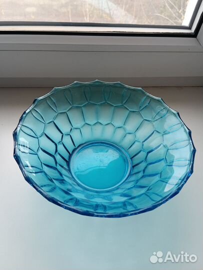 Ваза для фруктов стекло СССР