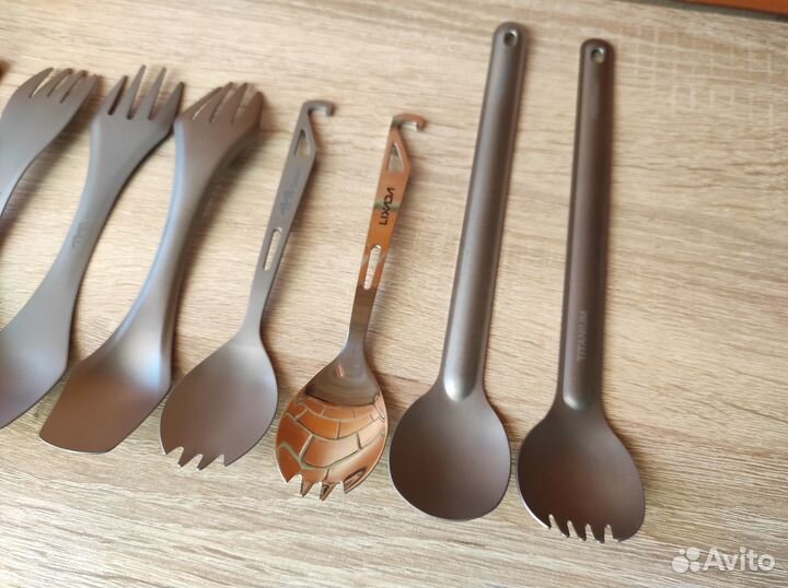 Титановые ложки, вилки