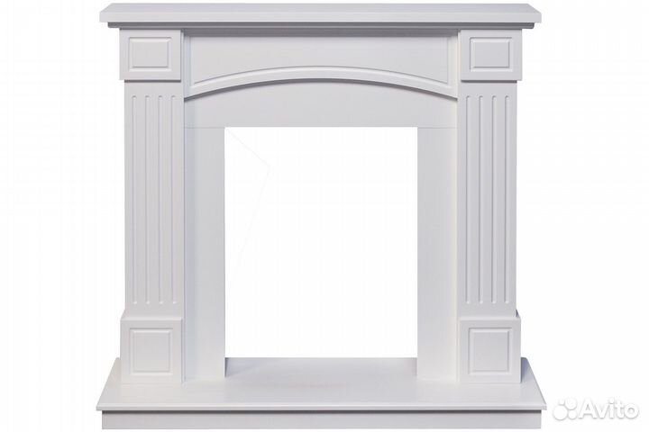 Каминокомплект Boston - Белый очаг Aspen Black