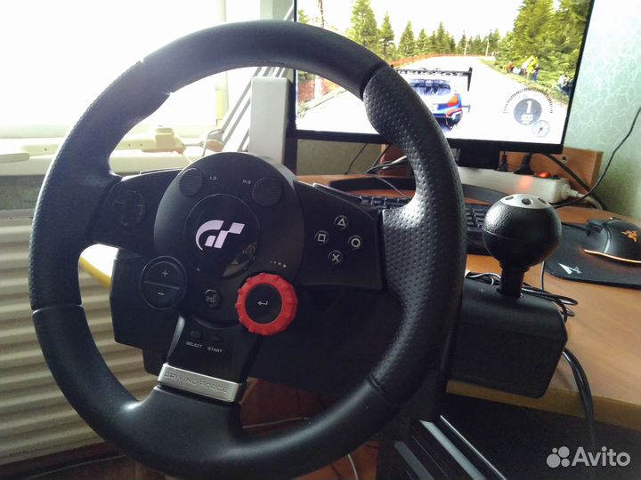 Игровой руль Logitech driving force gt