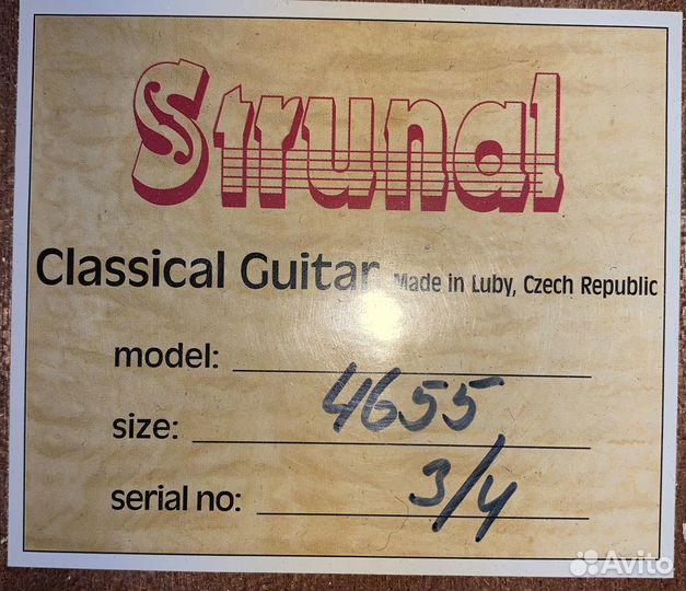 Гитара Cremona 4655 размер 3/4 Чехия