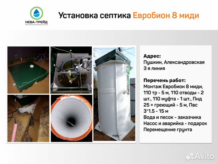 Септик под ключ без откачки / Евробион Раунд 3