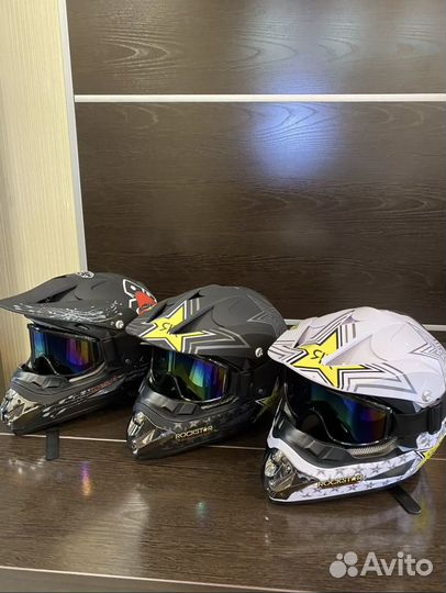 Шлем для мотоцикла кроссовый