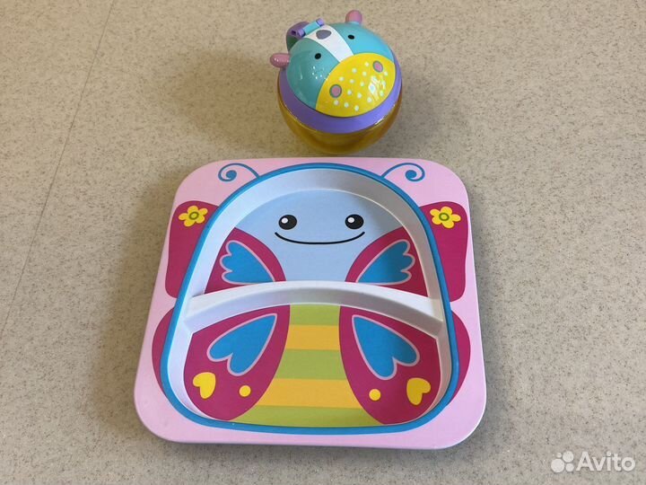 Контейнер-непросыпайка, тарелка детская