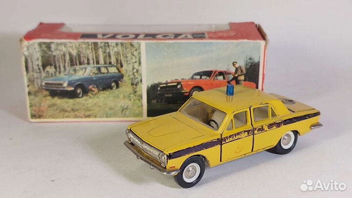 Масштабная модель автомобиля Волга газ 24 гаи СССР