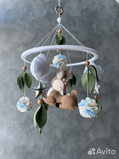 Мобиль для новорожденных из фетра