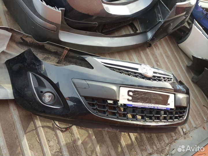 Передний бампер на Опель Корса Д рестайлинг