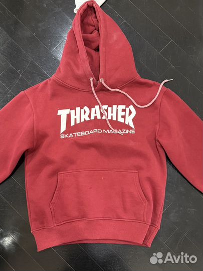 Толстовка thrasher бордовая