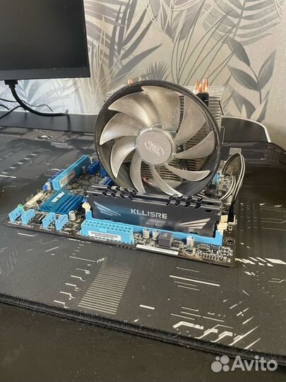 Материнская плата с процессором i7 и видеокартой