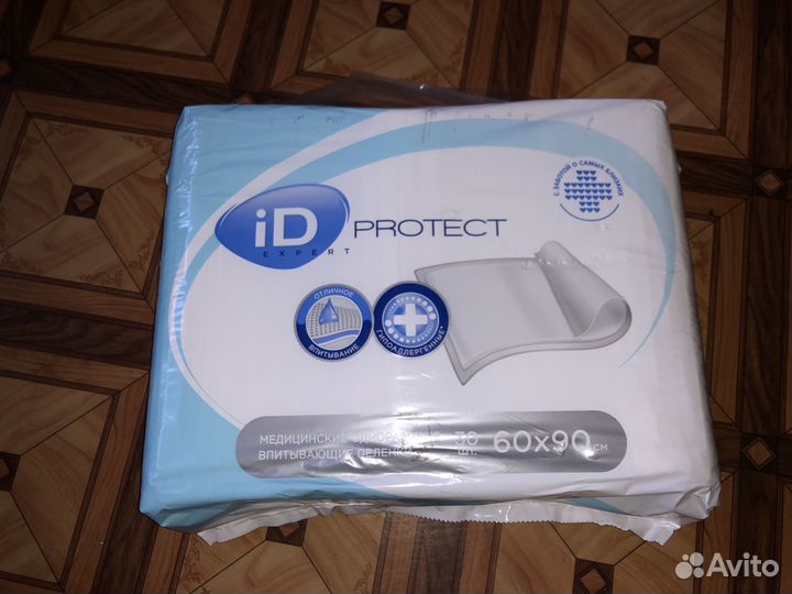 Пеленки одноразовые 60х90см, 30 штук