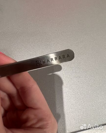 Изогнутый пинцет для наращивания ресниц barbara