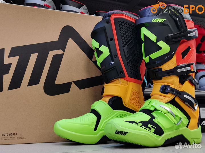 Мотоботы эндуро Leatt 5.5 FlexLock Citrus