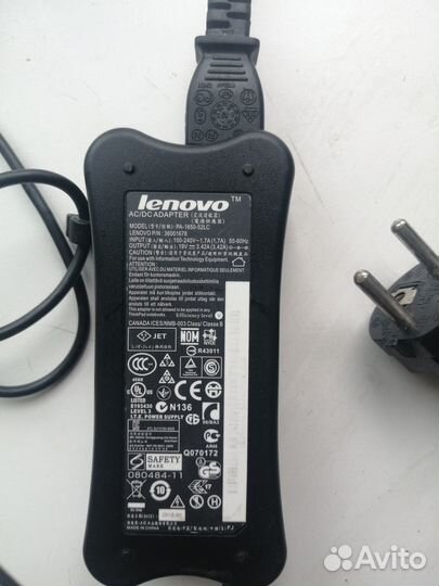 Зарядка для ноутбука lenovo