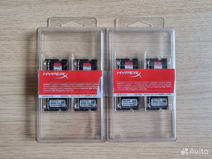 HyperX 32 Гб DDR3L 1866 ггц 204 Pin sodimm