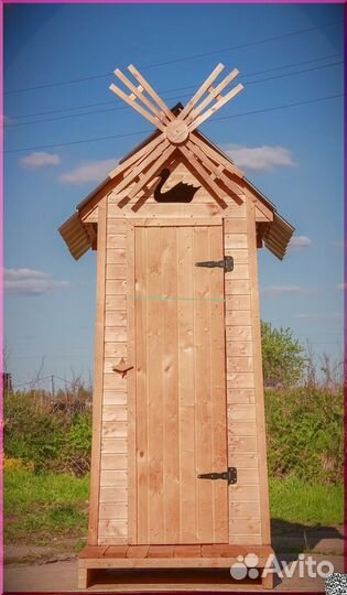 Дачный туалет деревянный PRO879