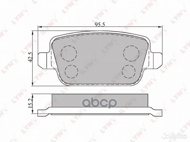 Колодки тормозные ford galaxy/mondeo/S-MAX/volv