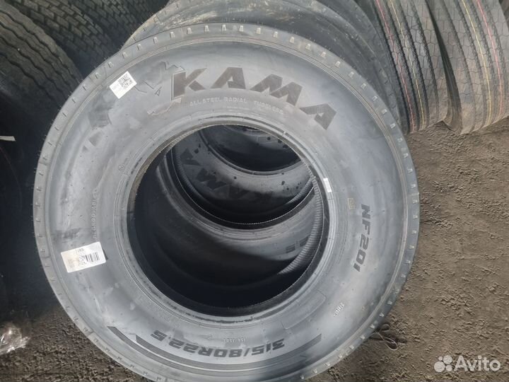 315/80 R22.5 kama NF 201 рулевая ось