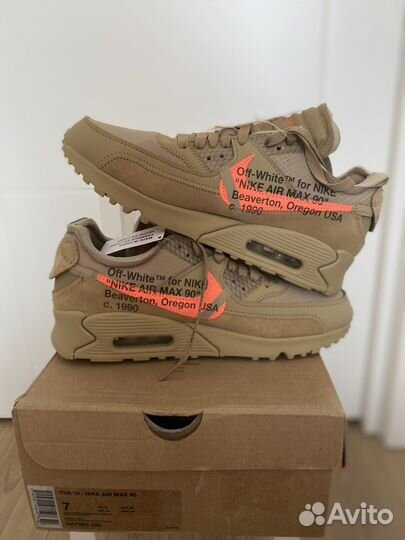 Кроссовки Nike Air Max 90 OFF-white Desert Ore