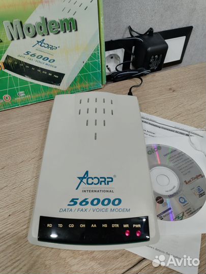 Модем 56К Fax modem 56000 V.92 External Acorp