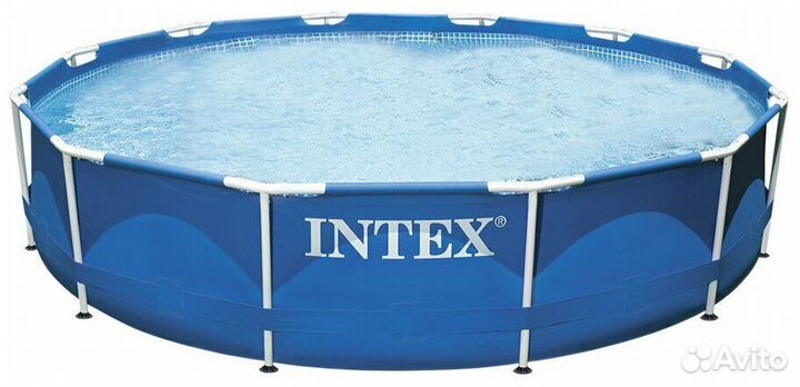 Бассейн intex метал. каркас, круглый 366*76см