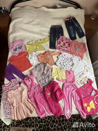 Вещи пакетом на девочку от 0