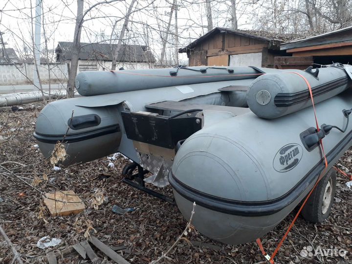 Моторная лодка фрегат 390ф, yamaha 25 водомет