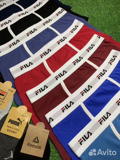 Трусы мужские боксеры fila
