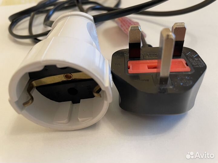 Шнур-удлиннитель (переходник) с Британской вилки G