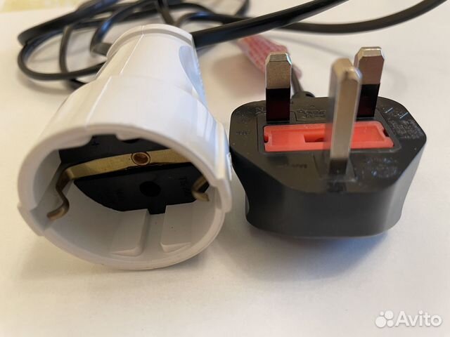 Шнур-удлиннитель (переходник) с Британской вилки G