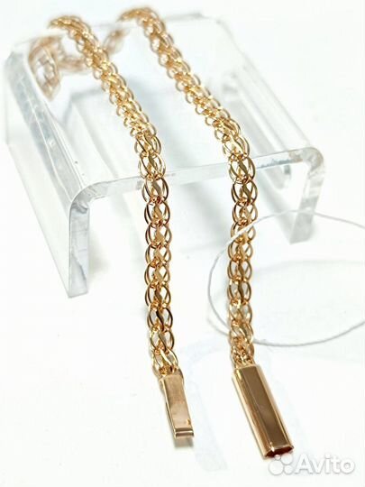 Золотой браслет Фирменный, полновесный, замок коробочка, длина 19 см, вес 3,71г