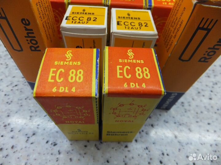 ECC81, ECC82, EC88 Siemens