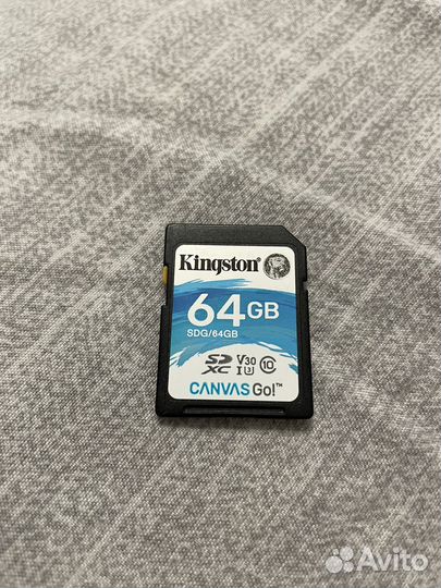 Карта памяти Kingston sdxc 64gb