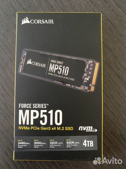 Ssd m2 nvme 4tb Corsair MP510